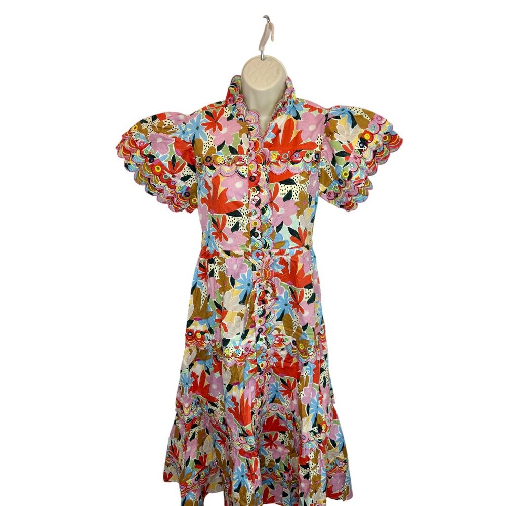 CeliaB Freya Dress Pink Floral Midi Maxi Dress Kentucky Derby NWT - Size XS - Picture 6 of 11